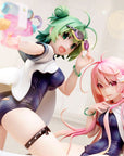 Poyoyon Rock Artwork Collection PVC Statue 1/5.5 Midori & Pink Sukumizu 28 cm