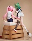 Poyoyon Rock Artwork Collection PVC Statue 1/5.5 Midori & Pink Sukumizu 28 cm