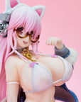 Super Sonico PVC Statue Super Sonico White Cat Ver. 27 cm