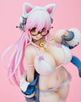 Super Sonico PVC Statue Super Sonico White Cat Ver. 27 cm