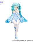 Hatsune Miku Noodle Stopper PVC Statue Flower Fairy Nemophila Pail Blue Color Ver. 15 cm