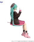 Hatsune Miku Noodle Stopper PVC Statue Autumn Date Pink Color Ver. 14 cm