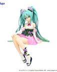 Hatsune Miku Noodle Stopper PVC Statue Flower Fairy Morning Glory Pink Color Ver. 14 cm