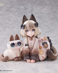 Decorated Life Collection PVC Statue Tea Time Cats x Siamese Cat Azuki-san Friendship Collaboration Exclusive Set 18 cm