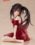Date A Live V PVC Statue Desktop Cute Figure Kurumi Tokisaki Nightwear Ver. Renewal 13 cm