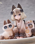 Decorated Life Collection PVC Statue Tea Time Cats x Siamese Cat Azuki-san Friendship Collaboration Exclusive Set 18 cm