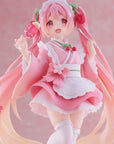Hatsune Miku PVC Statue Newley Written Sakura Miku Japanese Cafe Ver. 18 cm
