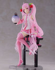 Hatsune Miku AMP PVC Statue Statue Sakura Miku Lantern Ver. Reissue 20 cm