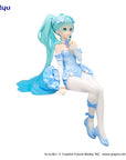 Hatsune Miku Noodle Stopper PVC Statue Flower Fairy Nemophila Pail Blue Color Ver. 15 cm