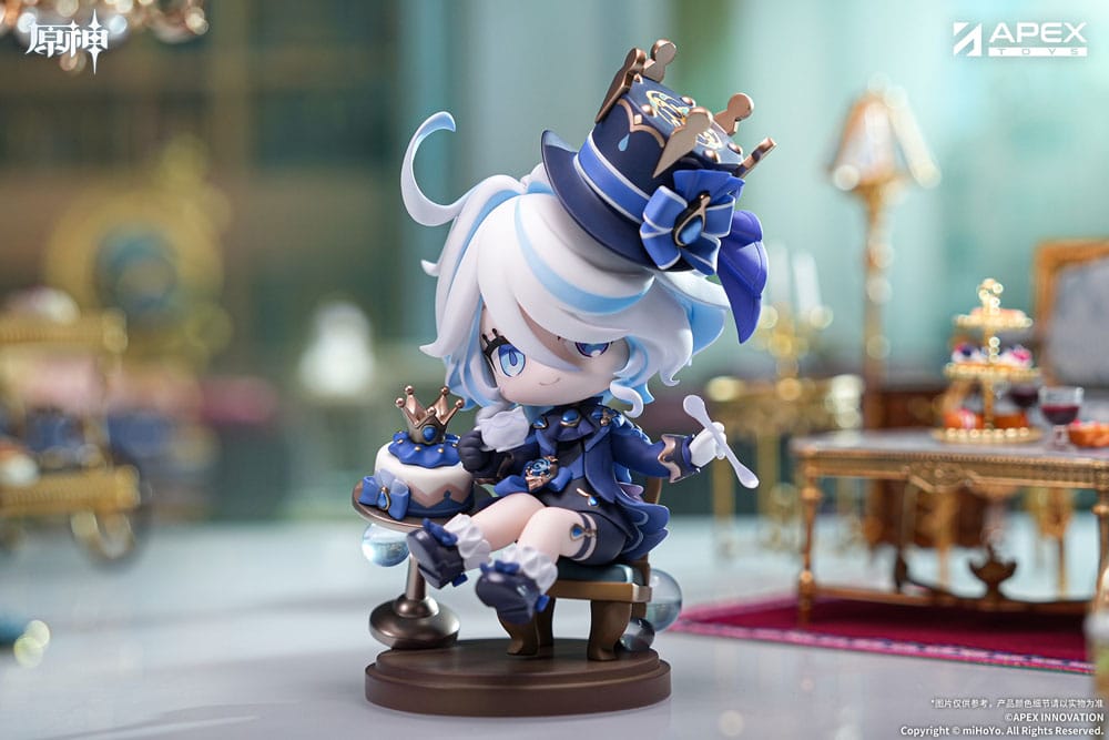 Genshin Impact PVC Statue Furina Amai Gogo no Sanbika Chibi Chara Ver. 13 cm