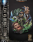 Attack on Titan Ultimate Premium Masterline Series Statue 1/4 Levi Versus Beast Titan Bonus Version 73 cm