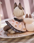 Decorated Life Collection PVC Statue Tea Time Cats x Siamese Cat Azuki-san Friendship Collaboration Exclusive Set 18 cm