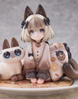 Decorated Life Collection PVC Statue Tea Time Cats x Siamese Cat Azuki-san Friendship Collaboration Exclusive Set 18 cm