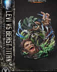 Attack on Titan Ultimate Premium Masterline Series Statue 1/4 Levi Versus Beast Titan Bonus Version 73 cm