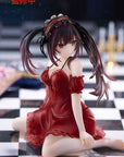 Date A Live V PVC Statue Desktop Cute Figure Kurumi Tokisaki Nightwear Ver. Renewal 13 cm