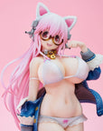 Super Sonico PVC Statue Super Sonico White Cat Ver. 27 cm
