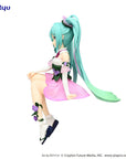 Hatsune Miku Noodle Stopper PVC Statue Flower Fairy Morning Glory Pink Color Ver. 14 cm