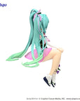 Hatsune Miku Noodle Stopper PVC Statue Flower Fairy Morning Glory Pink Color Ver. 14 cm