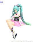 Hatsune Miku Noodle Stopper PVC Statue Flower Fairy Morning Glory Pink Color Ver. 14 cm