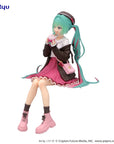 Hatsune Miku Noodle Stopper PVC Statue Autumn Date Pink Color Ver. 14 cm