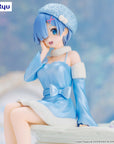 Re:Zero Starting Life in Another World Noodle Stopper PVC Statue Rem Snow Princess Pearl Color Ver. 14 cm