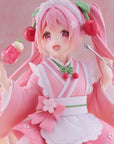 Hatsune Miku PVC Statue Newley Written Sakura Miku Japanese Cafe Ver. 18 cm