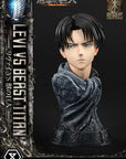 Attack on Titan Ultimate Premium Masterline Series Statue 1/4 Levi Versus Beast Titan Bonus Version 73 cm