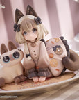 Decorated Life Collection PVC Statue Tea Time Cats x Siamese Cat Azuki-san Friendship Collaboration Exclusive Set 18 cm
