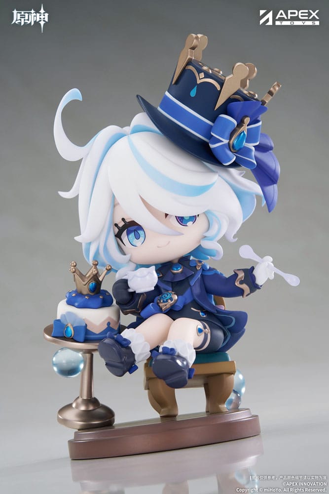 Genshin Impact PVC Statue Furina Amai Gogo no Sanbika Chibi Chara Ver. 13 cm