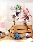 Poyoyon Rock Artwork Collection PVC Statue 1/5.5 Midori & Pink Sukumizu 28 cm