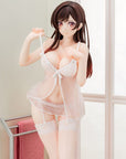 Rent-A-Girlfriend PVC Statue 1/6 Chizuru Mizuhara See-through lingerie figure angel white Ver. 23 cm