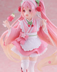 Hatsune Miku PVC Statue Newley Written Sakura Miku Japanese Cafe Ver. 18 cm