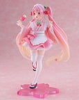 Hatsune Miku PVC Statue Newley Written Sakura Miku Japanese Cafe Ver. 18 cm