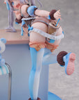 Original Character Statue 1/6 Blue Panda Coffee by Henriita 19 cm