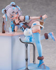Original Character Statue 1/6 Blue Panda Coffee by Henriita 19 cm