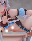 Original Character Statue 1/6 Blue Panda Coffee by Henriita 19 cm