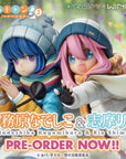 Laid-Back Camp Prisma Wing PVC Statue 1/7 Nadeshiko Kagamihara & Rin Shima 24 cm
