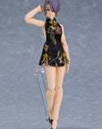 Original Character Figma Action Figure Female Body (Mika) Mini Skirt Chinese Dress Outfit (Black) 13 cm