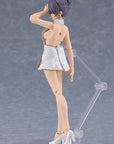 Original Character Figma Action Figure Female Body (Mika) Mini Skirt Chinese Dress Outfit (White) 13 cm