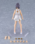 Original Character Figma Action Figure Female Body (Mika) Mini Skirt Chinese Dress Outfit (White) 13 cm