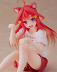 The Quintessential Quintuplets PVC Statue Desktop Itsuki Nakano Newley Written Cat Roomwear Ver.