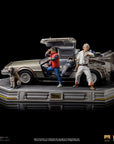 Back to the Future Art Scale Statue 1/10 DeLorean Full Set 23 cm