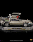 Back to the Future Art Scale Statue 1/10 DeLorean Full Set 23 cm