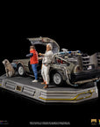 Back to the Future Art Scale Statue 1/10 DeLorean Full Set 23 cm