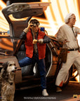Back to the Future Art Scale Statue 1/10 DeLorean Full Set 23 cm