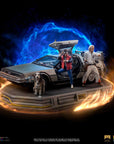 Back to the Future Art Scale Statue 1/10 DeLorean Full Set 23 cm