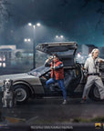 Back to the Future Art Scale Statue 1/10 DeLorean Full Set 23 cm