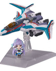 Macross Delta Tiny Session Vehicle mit Action Figure VF-31C Siegfried (Arad Mölders Use) with Mikumo Guynemer 10 cm