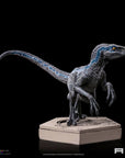 Jurassic World Icons Statue Velociraptor B Blue 7 cm