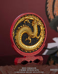 Cowboy Bebop Sculpture Red Dragon Crime Syndicate Companion Relief 35 cm